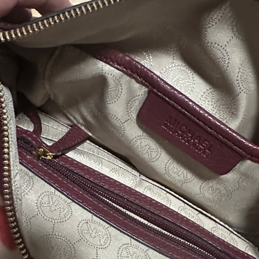 Michael Kors Dark Burgundy Crossbody Bag - Picture 9 of 14